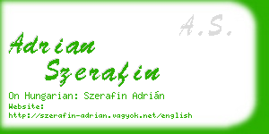 adrian szerafin business card