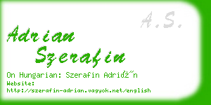 adrian szerafin business card